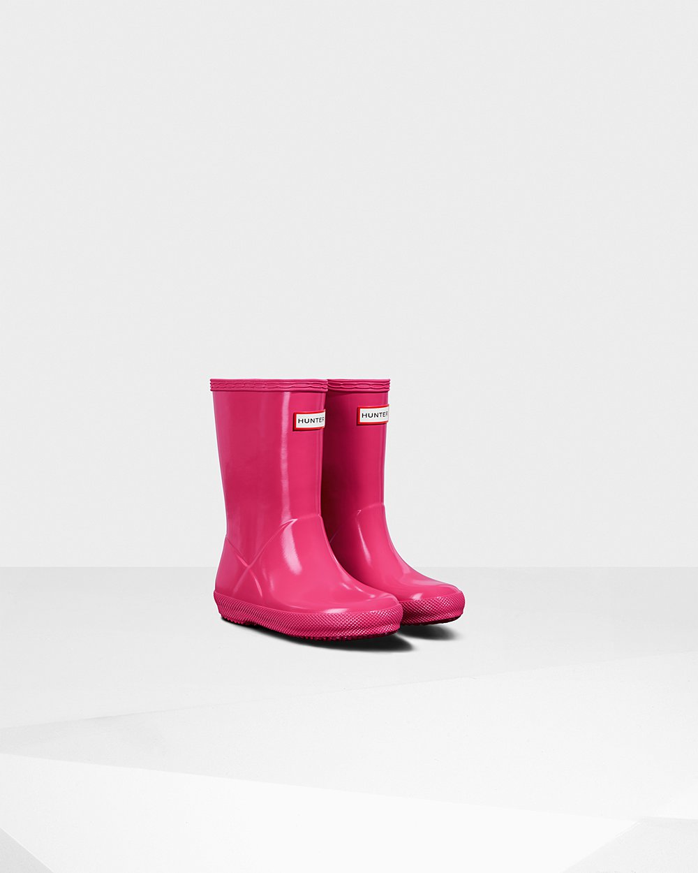 Botas De Agua Original First Classic Gloss Hunter Niños - Rosas Claro - 268493FYL